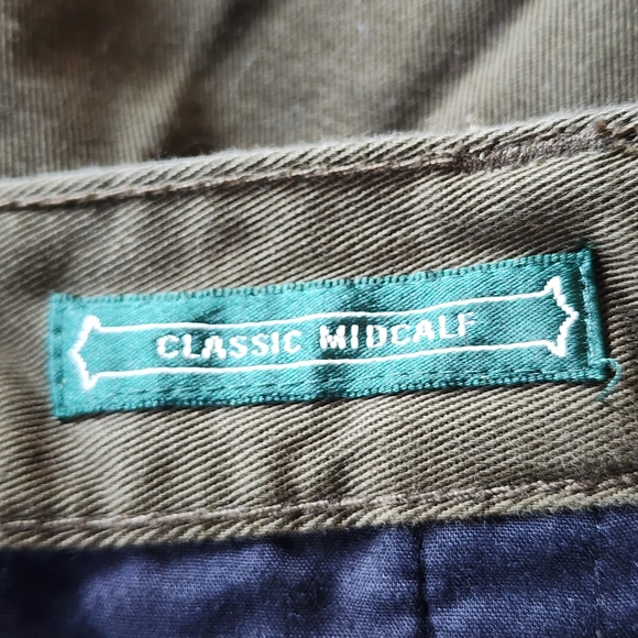 Lauren Jeans Company Ralph Lauren Classic Midcalf pants Green - Picture 8 of 8